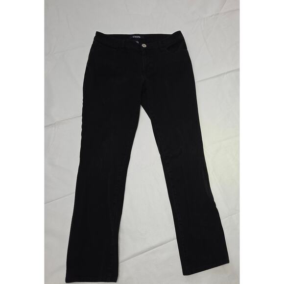 Chaps Black Madden Straight Jeans Woman's Size 6 - Picture 2 of 7